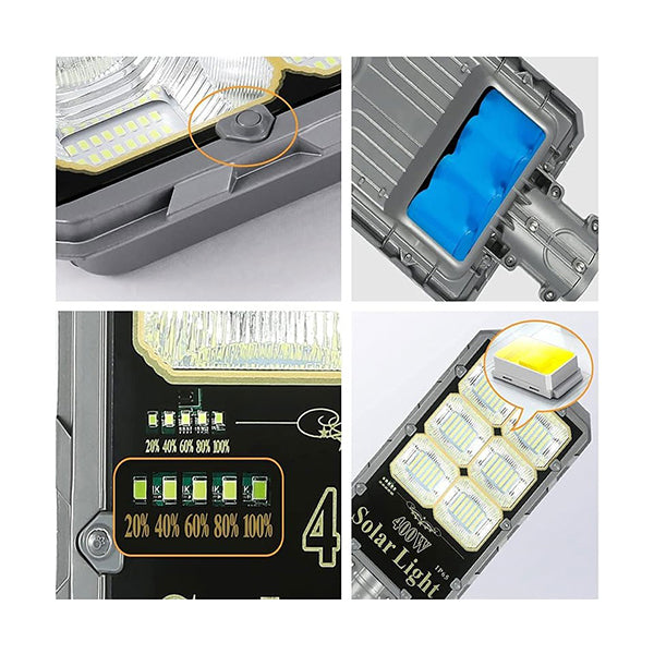 Solar Panel Solar Induction Lamp with Mounting Pole and Remote Control - M-300