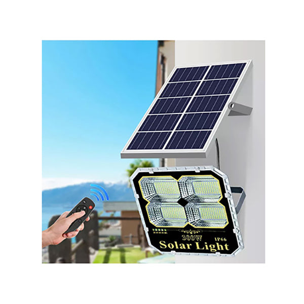 Solar Panel Waterproof Solar Flood Light With Remote Control - T-R300/3