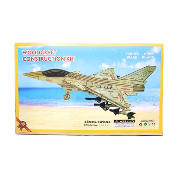 3D Wood Puzzle, High Quality Of Puzzle, Suitable for Boys - Fighter Plane - 15721FP