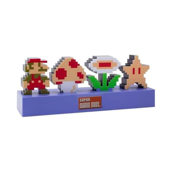 Super Mario Bros Icons Light, Sound Reactive Mode, Decorative Light Up Super Mario Figure Bedroom Accessories & Decor
