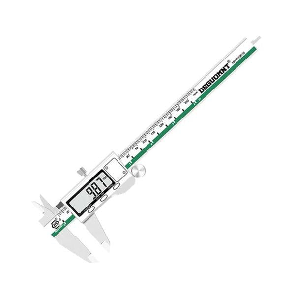 DEGUQMNT Digital stainless steel Vernier Caliper,150mm 6 Inch Electronic Micrometer Caliper With Large Lcd Screen,Inch/Metric Conversion,24cm Ruler,Precision Depth Gauge Measuring Tool for DIY,Household,Jewelry,Woodworking pied a coulisse