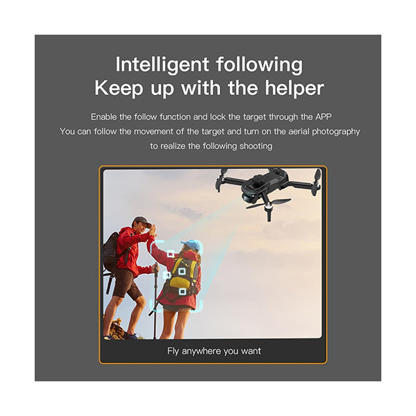 Brushless Drone, HD Dual Camera Aerial F196 Rc Drone, Quadcopter Optical Stream Positioning Brushless Drone - F196