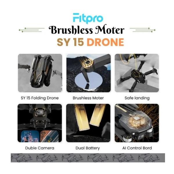 Fitpro SY15 Drone with 4K HD Camera Large Capacity Long Endurance Remote Control Drone