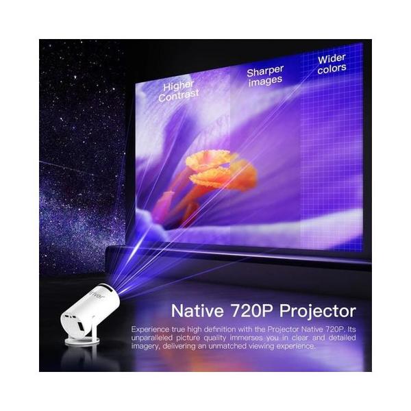 2-in-1 Gaming Projector with Professional Chip and 2.4G Wireless Connectivity with 2 Controllers + 3D Games