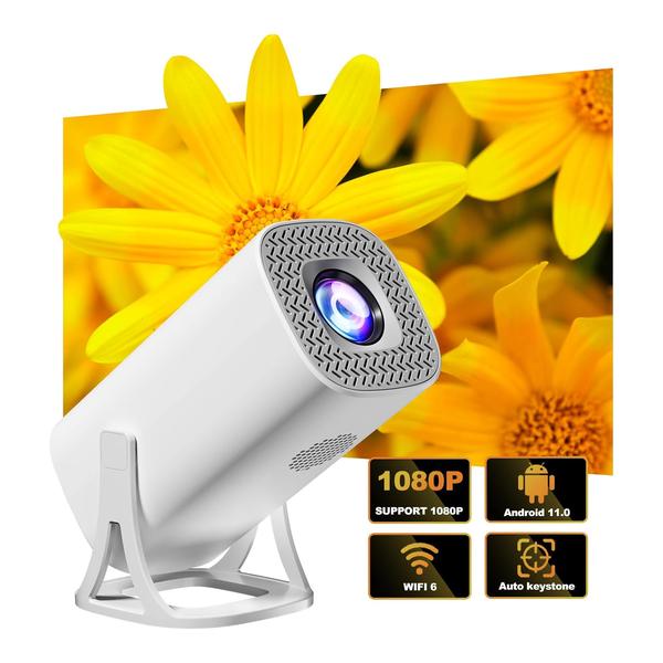 Game Projector, Projector And Game With 2 Wireless Controllers, Up-to 150" 1080p Game Projector with Controllers, Projector + 3D Games