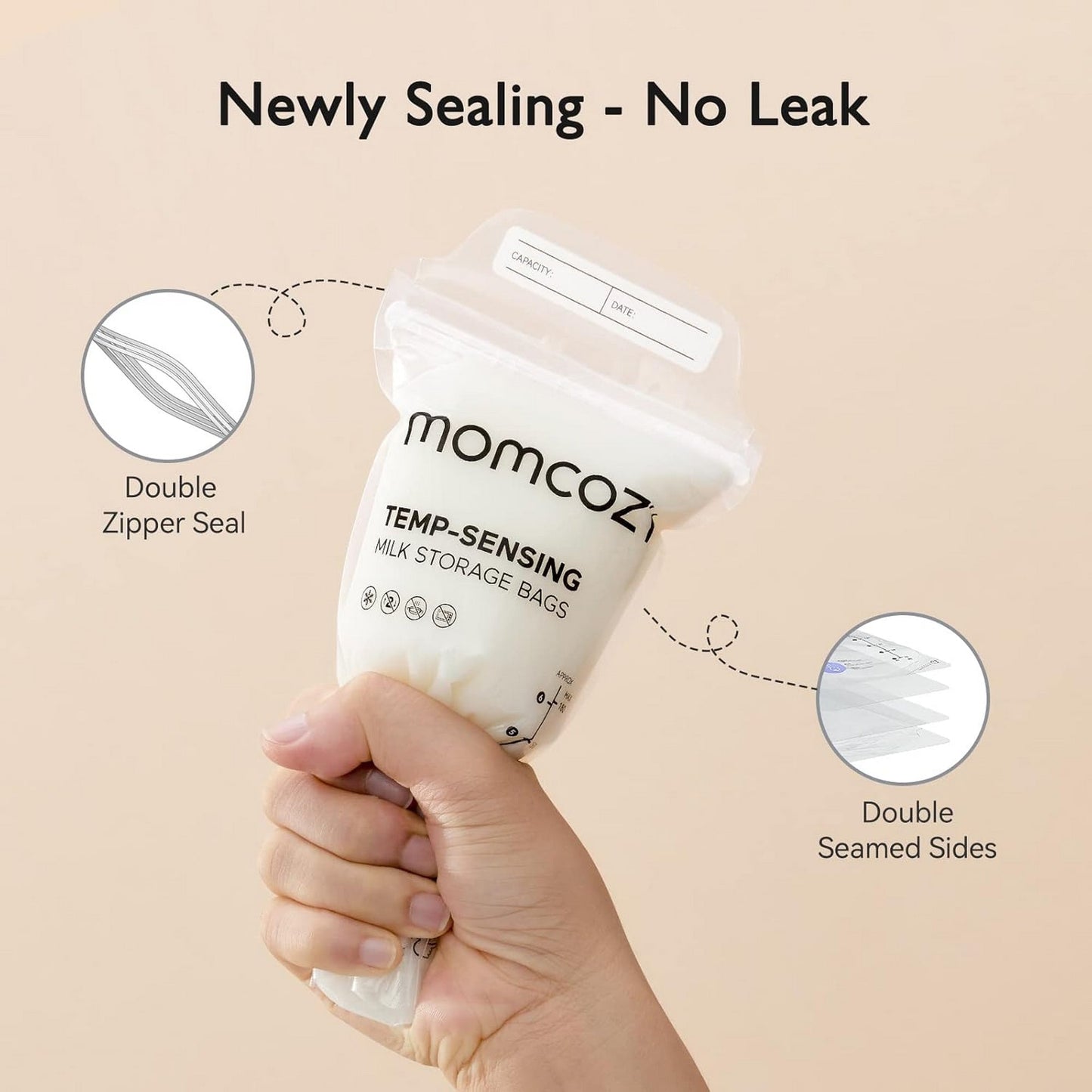 Momcozy Breastmilk Bag 50Pcs Ms002