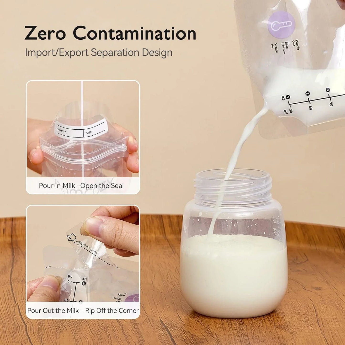 Momcozy Breastmilk Bag 50Pcs Ms002