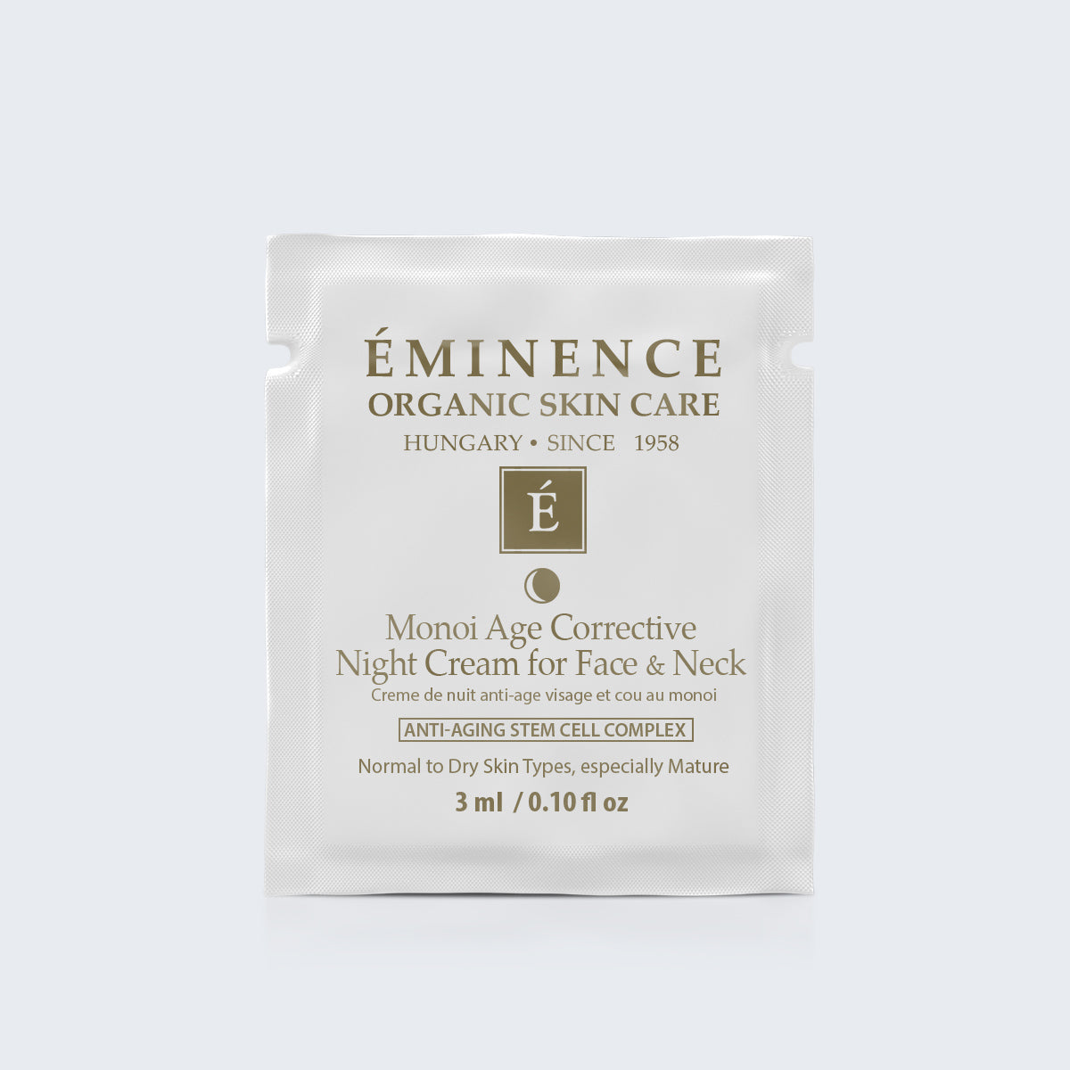 Eminence Organics Monoi Age Corrective Night Cream for Face & Neck  Card Sample - Medaid International