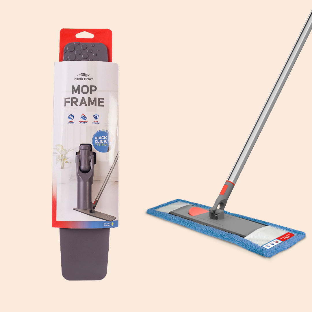 Nordic Stream Mop Frame Kit, Microfibre Easy Squeezer Cleaner Tilts when Lifted