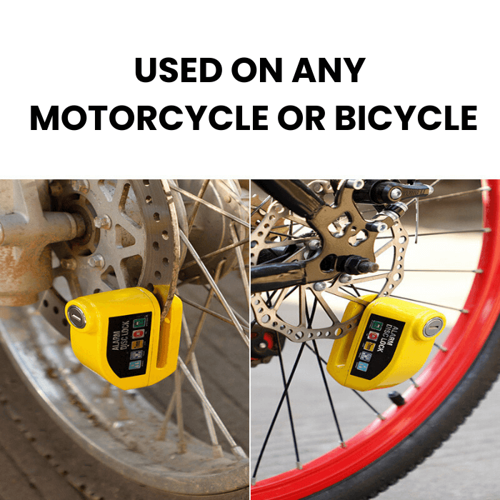 Safety-Alarm Motorcycle Wheel Lock - Medaid International