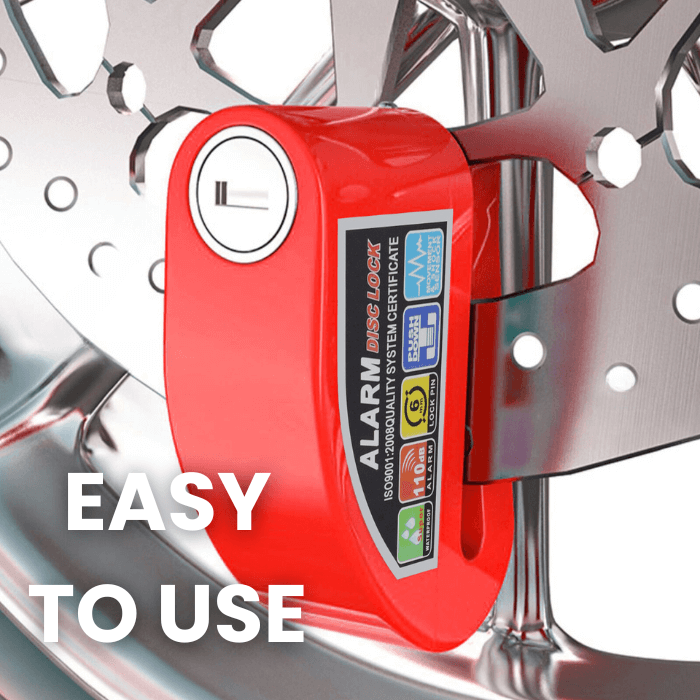 Safety-Alarm Motorcycle Wheel Lock - Medaid International