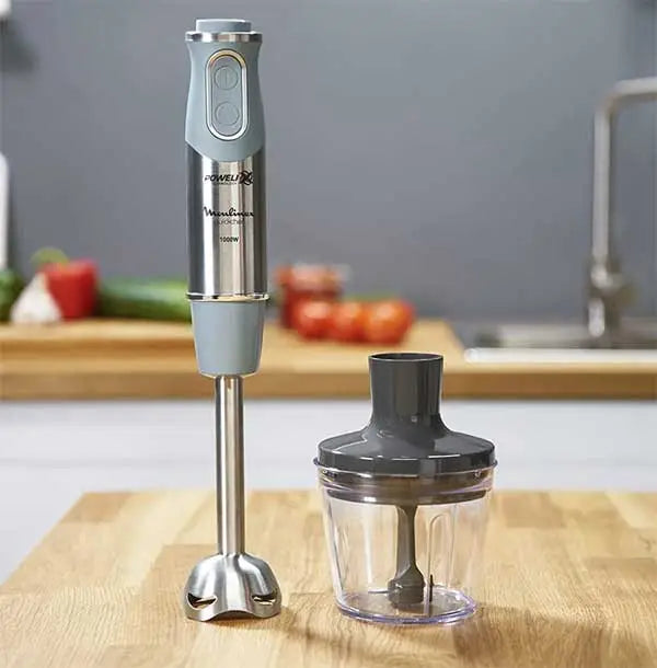 MOULINEX Quickchef 3in1 20 speeds, 500ml chopper, beaker, 1000 Watt, Stainless Steel, DD656D27