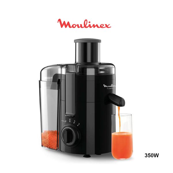 Moulinex Frutelia Plus Juicer, 950ml, 350w, 2 Speed, Stainless Steel Filter, Compact, Homemade Fruit and Vegetable Juice, Pulp Collector JU370810