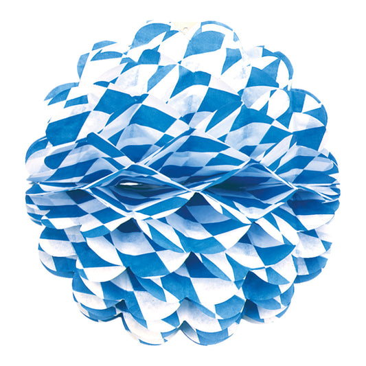 Riethmuller White/Blue Oktoberfest Decoration Honeycomb Ball 28cm | Riethmuller In Lebanon
