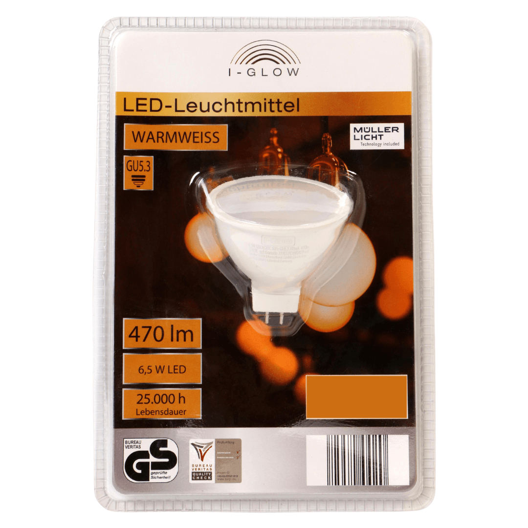 Müller Licht Super Premium GU5.3 6.5W LED Bulb 470 Lumen 12V/AC-DC