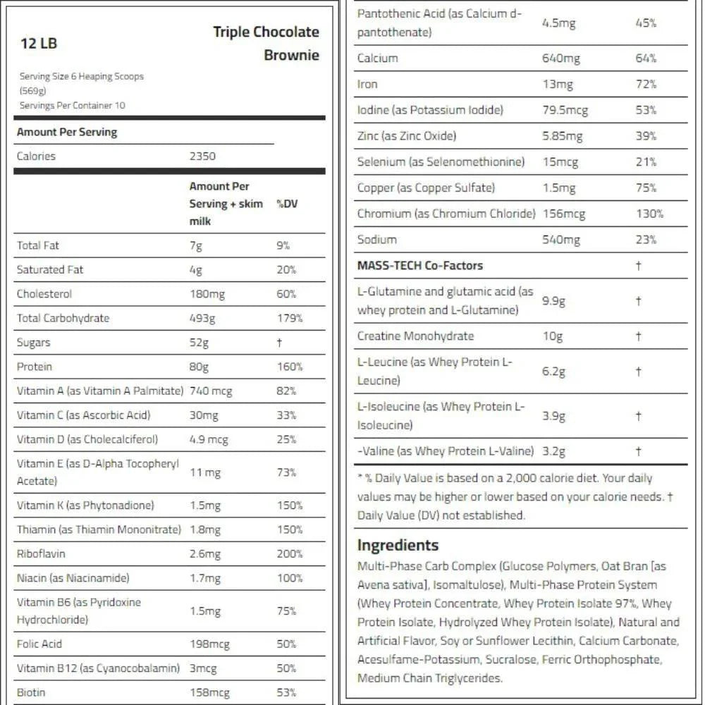 Muscletech Mass-Tech Extreme 2000, 12Lb