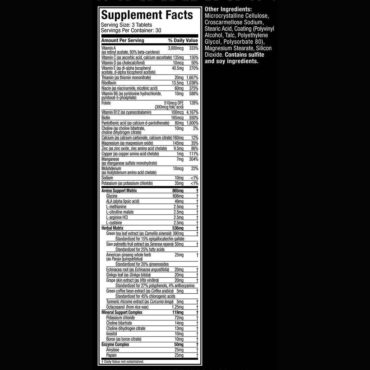 Muscletech Platinum Multivitamin. 90 Tablets