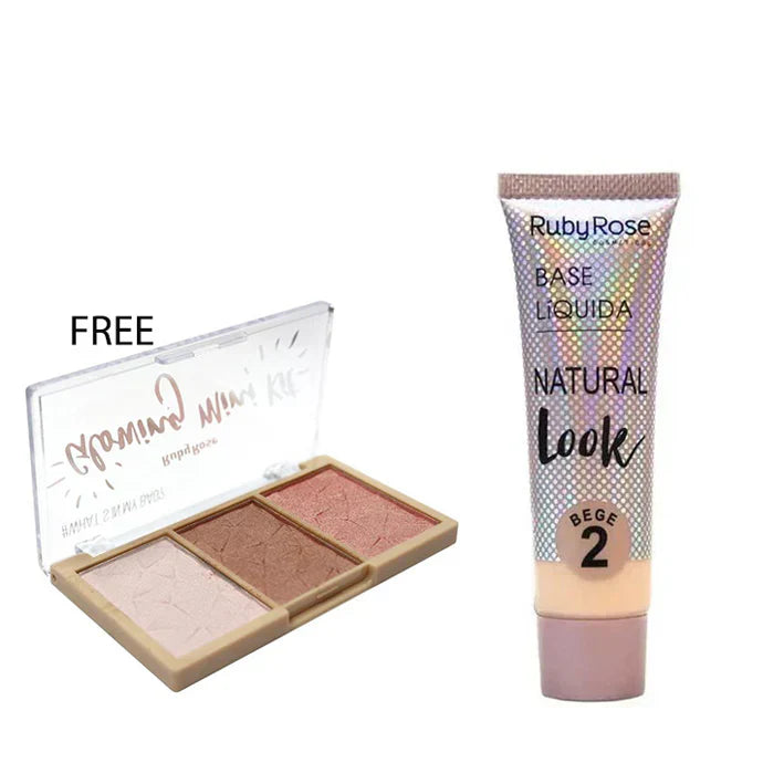 Ruby Rose Natural Look foundation + Gift 8050 - Medaid International