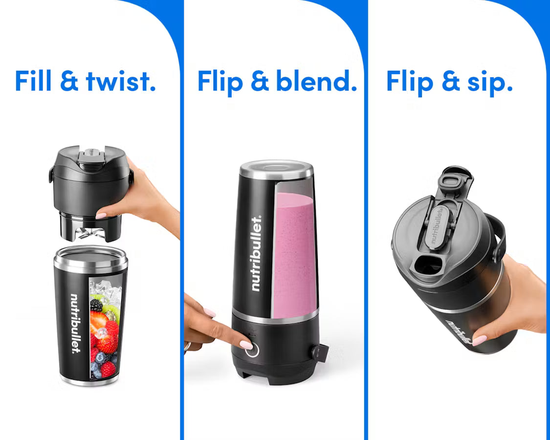 Nutribullet Flip Portable Blender, 8PC Set