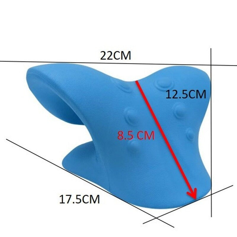Neck Cloud Massage Pillow Neck Shoulder Cervical Chiropractic Traction Device Massage Pillow for Pain Relief Body Neck Massager