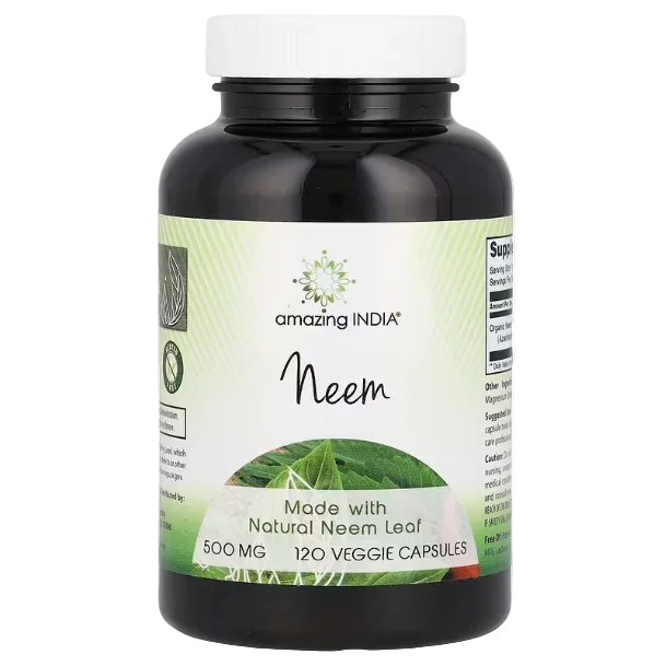 Amazing India Neem 500 mg 120 Veggie Capsules