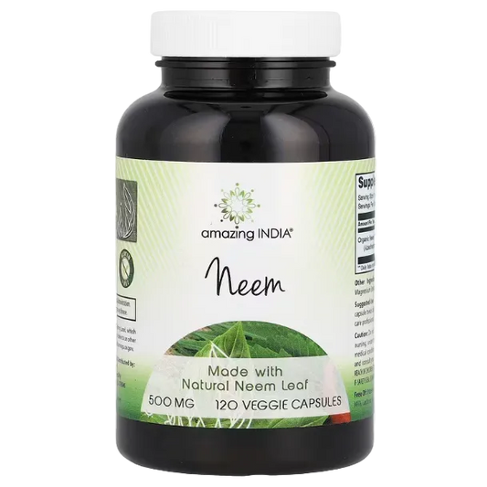 Amazing India Neem 500 mg 120 Veggie Capsules