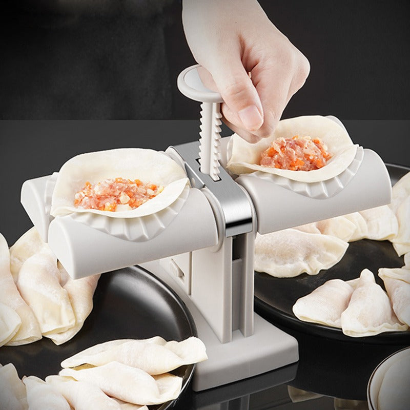 Automatic Dumpling Making Artifact Household Mold Lazy Man Double Head Dumpling Making Machine Skin Mold