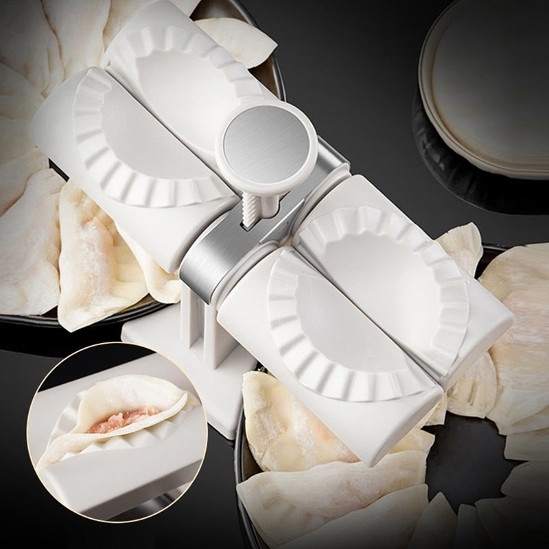 Automatic Dumpling Making Artifact Household Mold Lazy Man Double Head Dumpling Making Machine Skin Mold