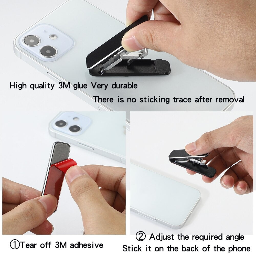 High Quality Metal ultra-thin Phone Holder Sticky back for All Phones