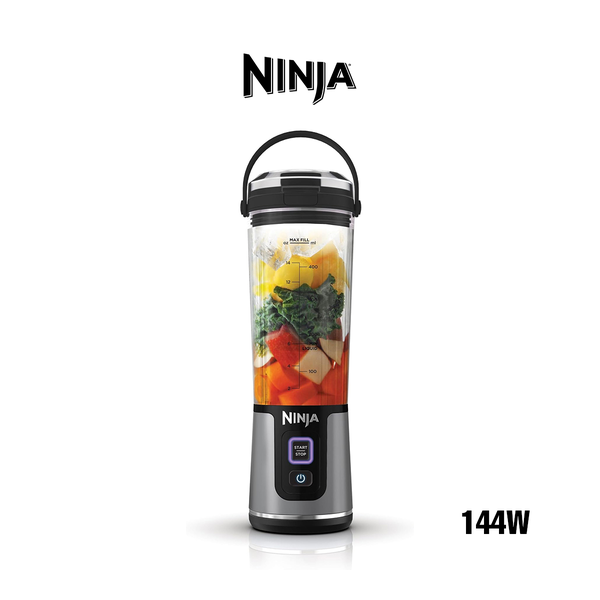 Ninja Blast BC151EUBK Portable Blender/Blender/Smoothie Maker, 530 ml Cup, Leak-proof Lid, Powerful Mini Stand Mixer, Wireless & Rechargeable, Crushes Ice & Fruit, Black
