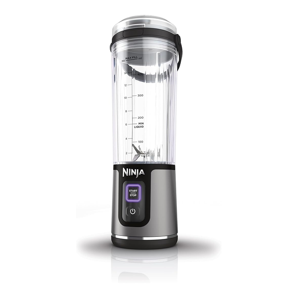 Ninja Blast BC151EUBK Portable Blender/Blender/Smoothie Maker, 530 ml Cup, Leak-proof Lid, Powerful Mini Stand Mixer, Wireless & Rechargeable, Crushes Ice & Fruit, Black