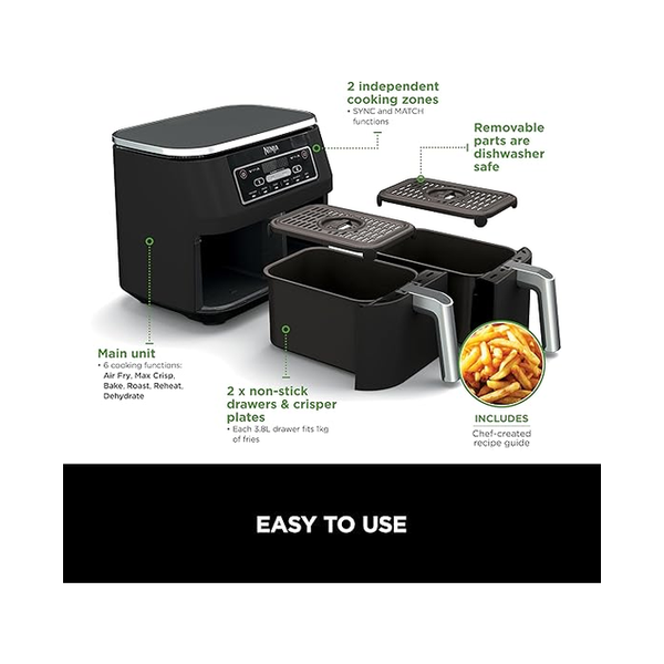 Ninja - Foodi Dual Zone Air Fryer 7.6L F300EU