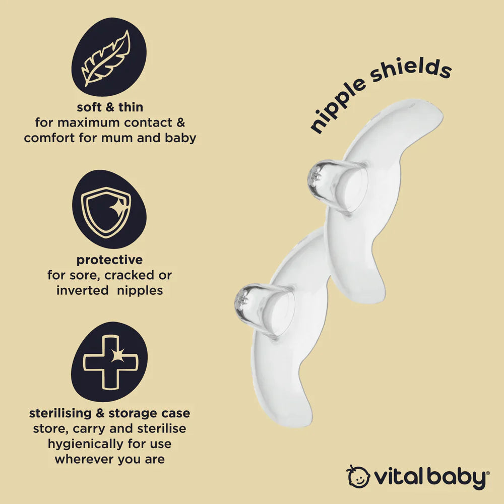 Vital Baby Nurture protect & care nipple shields 2pk
