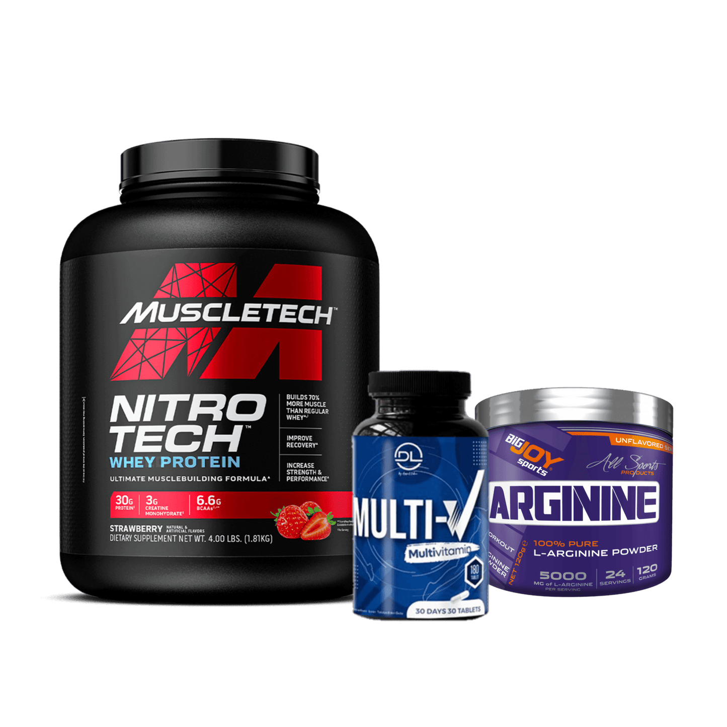 Nitrotech 4Lbs + Arginine + Multivitamins