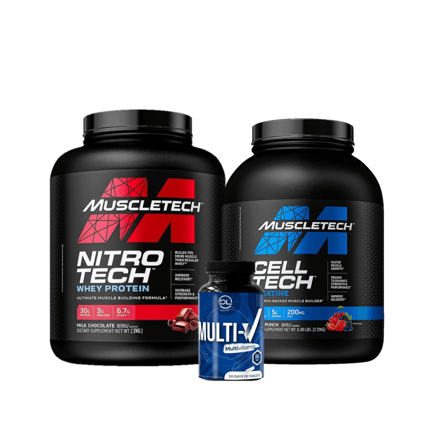 Nitrotech 4lbs + Celltech 6lbs + MultiVitamins