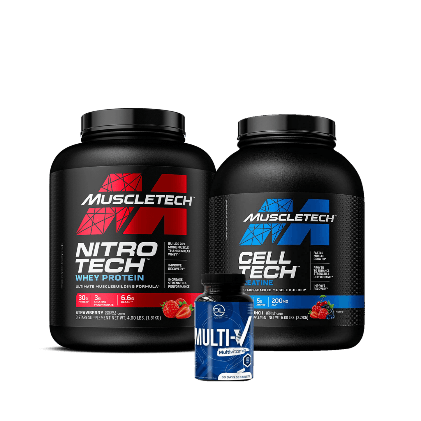 Nitrotech 4lbs + Celltech 6lbs + MultiVitamins