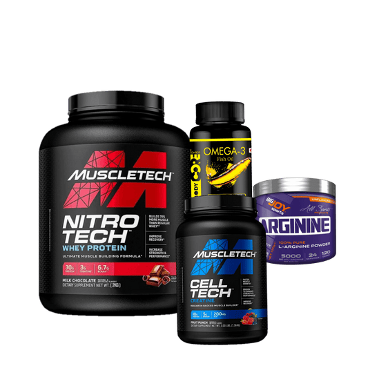 Nitrotech + Celltech + Arginine + Omega 3
