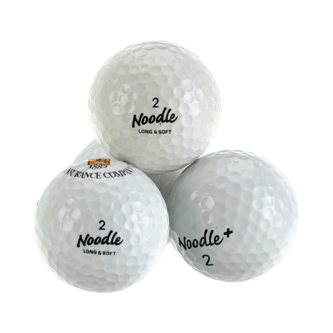 Noodle Lake Grade A Golf Balls - White Set Of 3