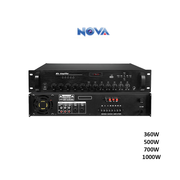 Nova Zone Volume Mixer Amplifier with Echo & Repeat Audio NVA-AMPL-5360UT