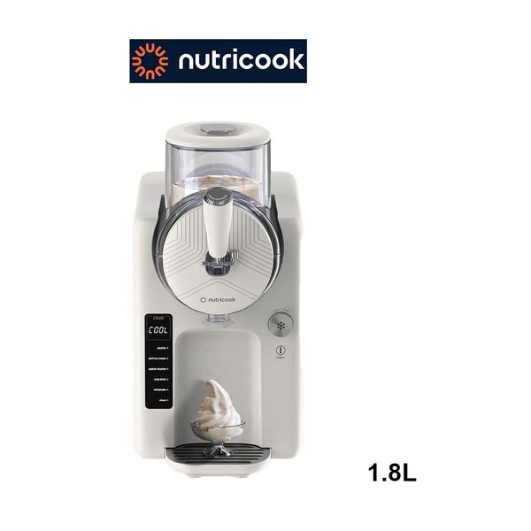 Nutricook Frost Ice Cream Maker – 2-in-1 Soft Serve & Slushie Machine with Built-In Compressor, 5 Preset Modes, 7 Texture Settings & 1.8L Capacity, Beige, FRS330