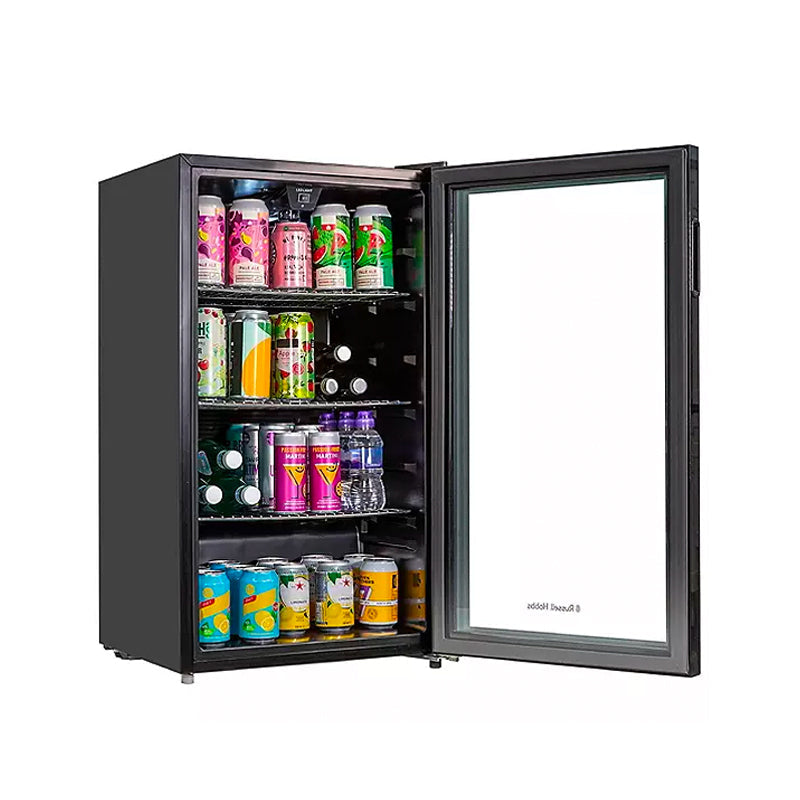 Russell Hobbs Freestanding Bottles Cooler Fridge, Black - Medaid International