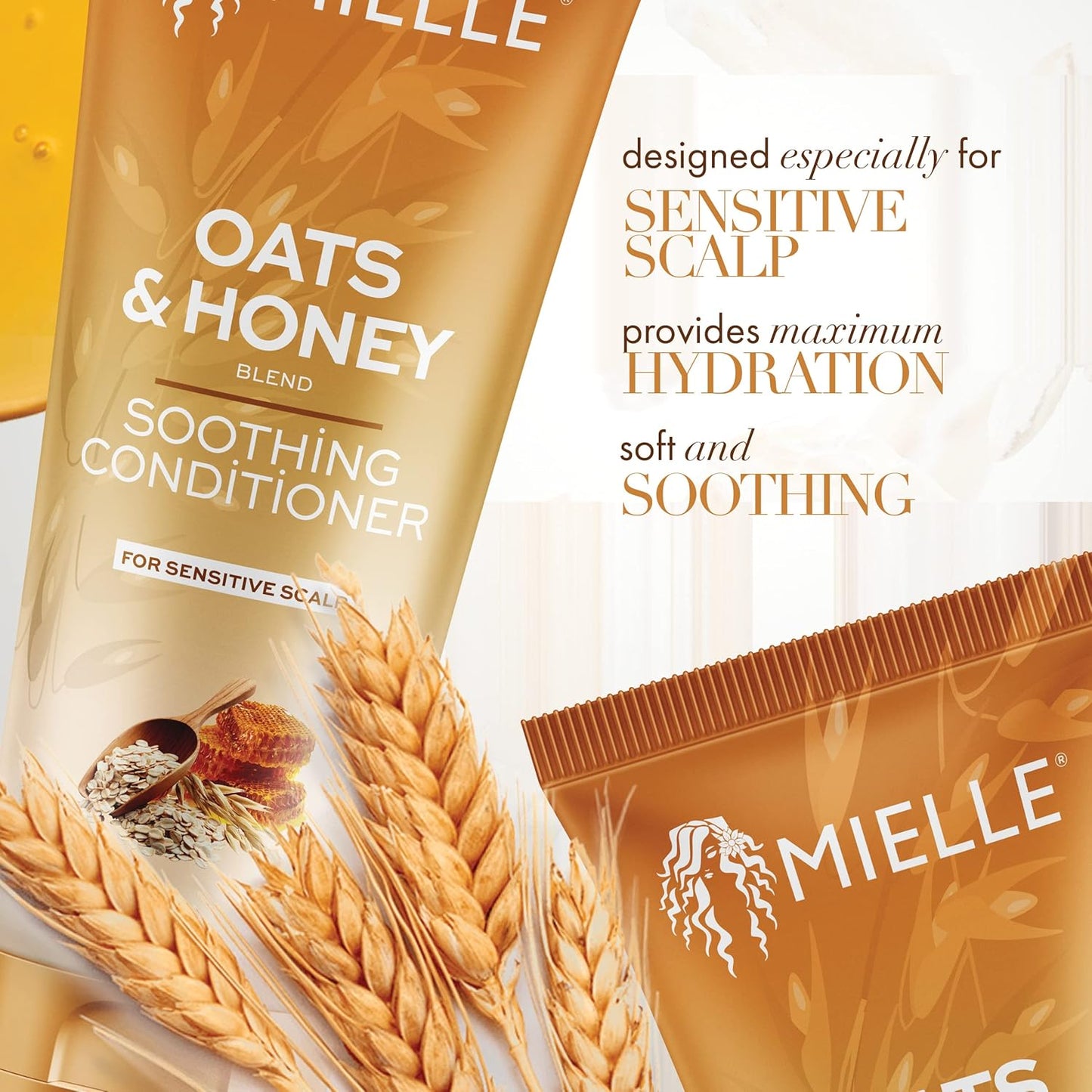 MIELLE OATS & HONEY SOOTHING CONDITIONER  FOR SENSITIVE SCALP 237 ML
