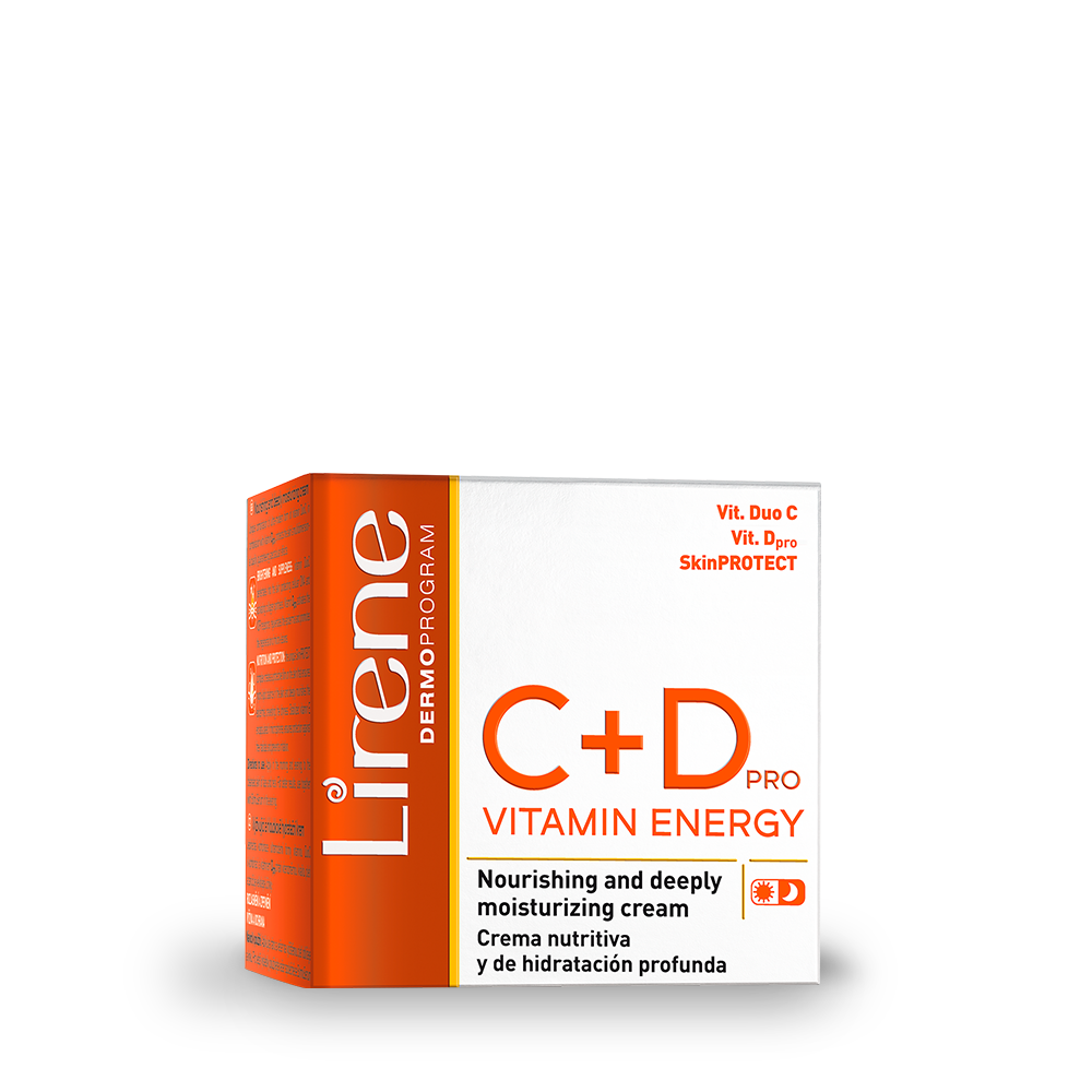 Lirene VITAMIN ENERGY С+D PRO Moisturizing and brightening cream-gel 50 ml
