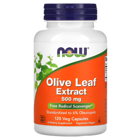 NOW Foods, Olive Leaf Extract, 500 mg, 120 Veg Capsules