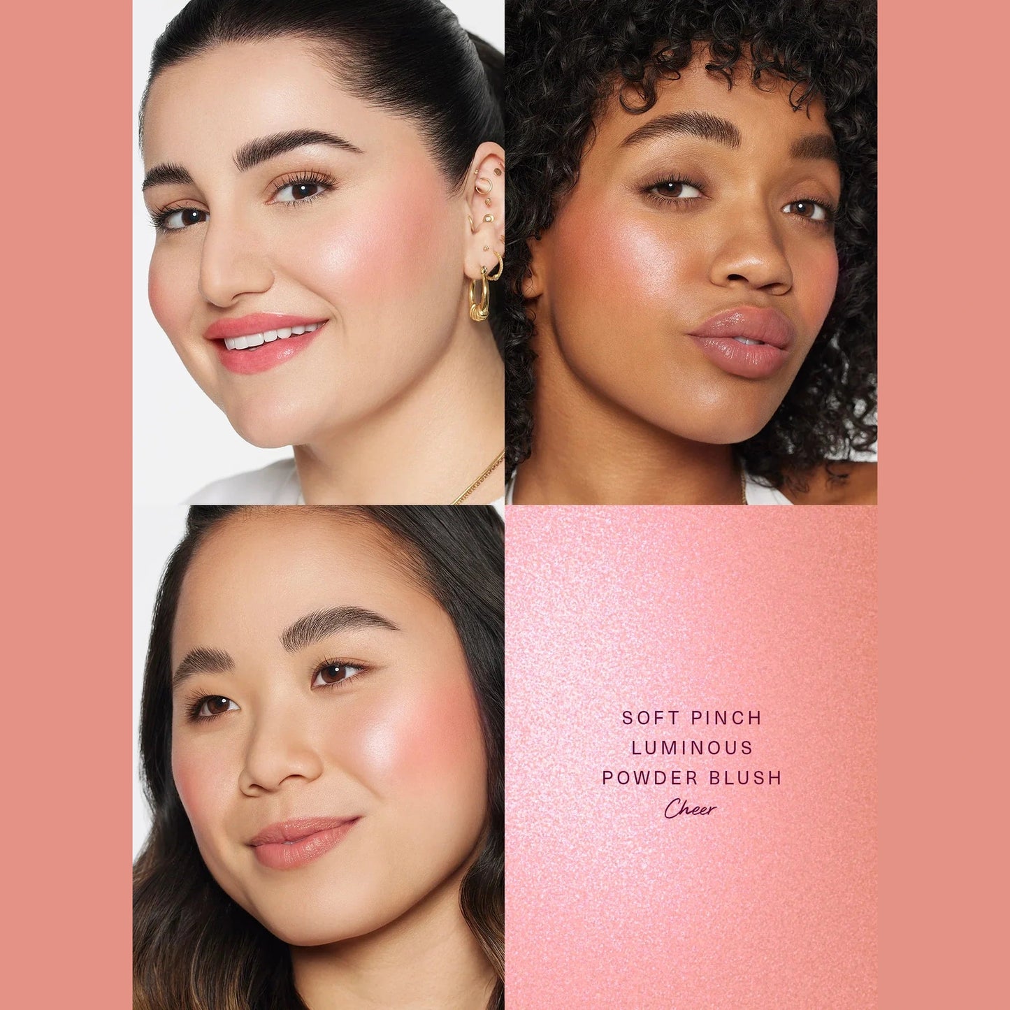 RARE BEAUTY SOFT PINCH LUMINOUS POWDERBLUSH CHEER