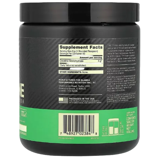 Optimum Nutrition, Micronized Creatine Powder, Unflavored, 10.58 oz (300 g)