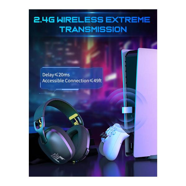 ONIKUMA B2 Headset Headworn Bluetooth 2.4g Wireless Wired Three Mode Lightweight E-Sports Gamer Headphone
