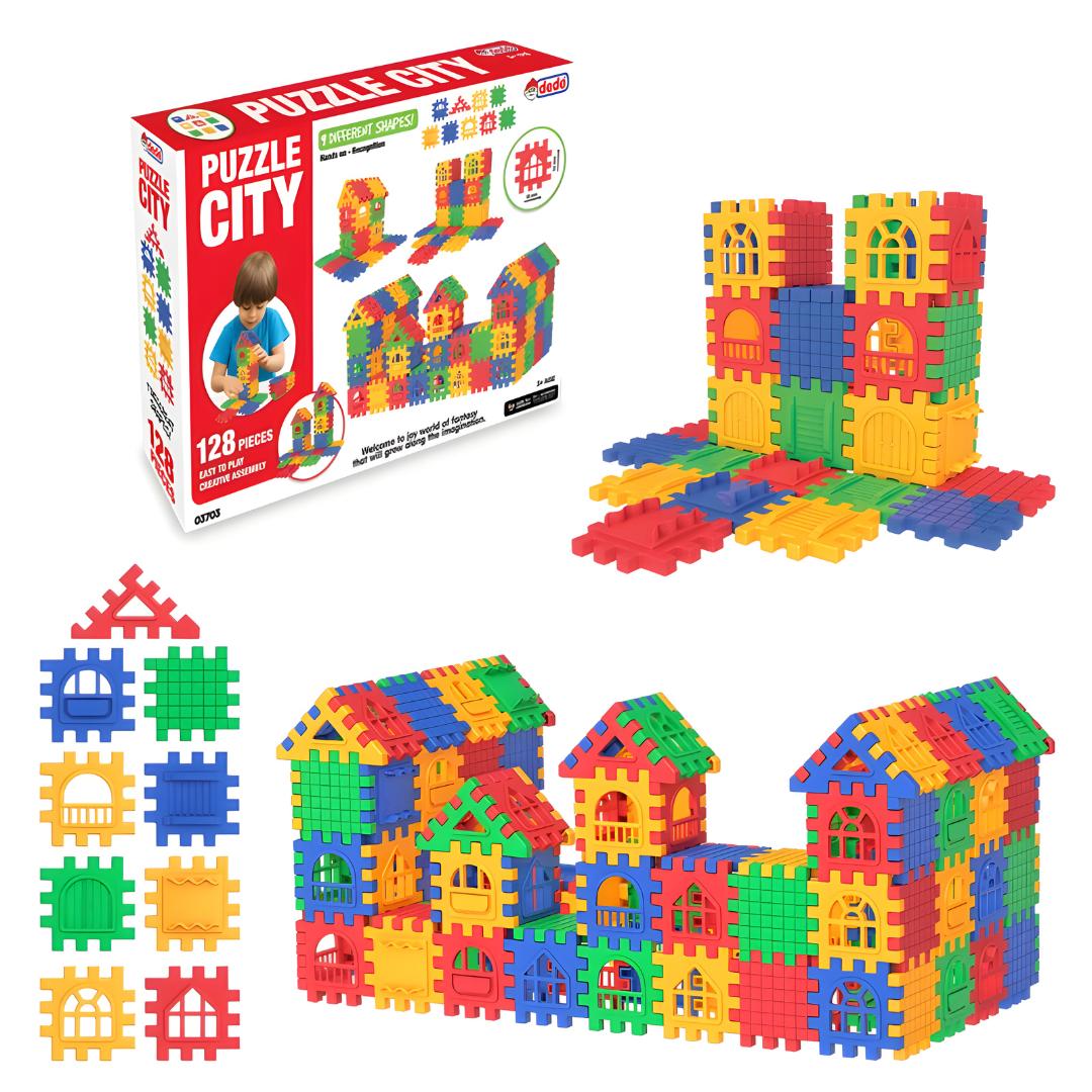 128-Piece Building Puzzle for Kids