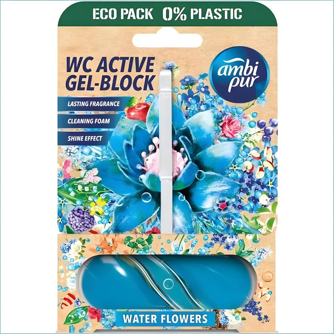 Ambi Pur WC Gel Water Flower – Long-Lasting Freshness | Made in EU
