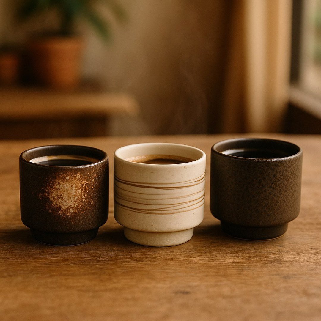 Elegant Japanese Tea & Coffee Cup Gift Set (150ml) – 3-Piece Collection with Gift Box
